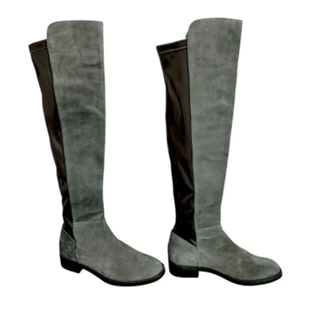 Blondo Over the Knee Boots sz 9M Women Gray Suede Waterproof‎ Riding Equestrian